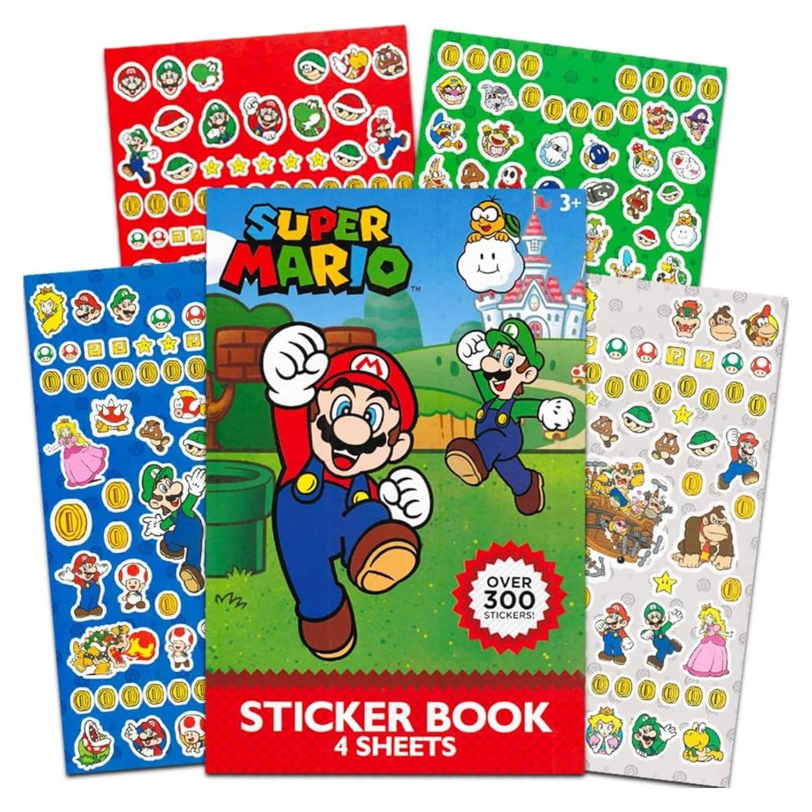 Set de Stickers Super Mario 300 Piezas Coloridos