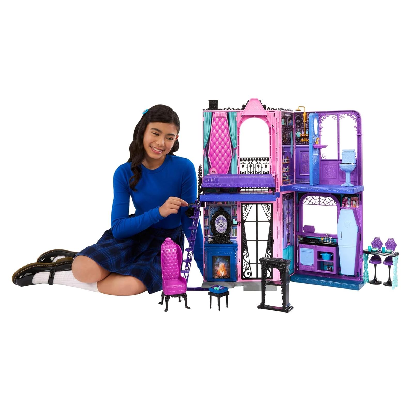 Casa de Muñecas Hotel Boo-tique Mattel con 13 Accesorios