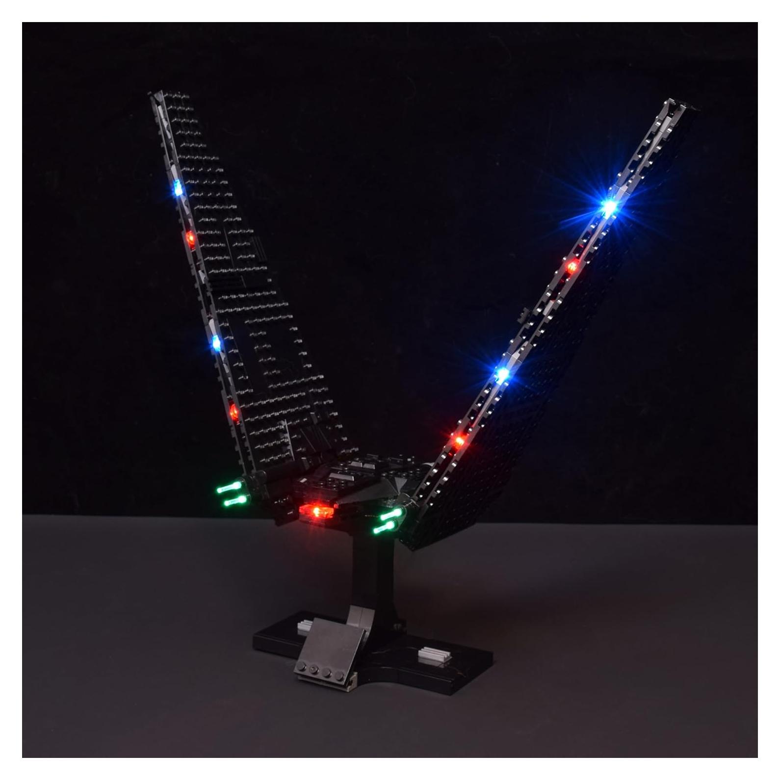 Kit de Iluminación LED LightGo para Nave Kylo Ren Compatible Lego