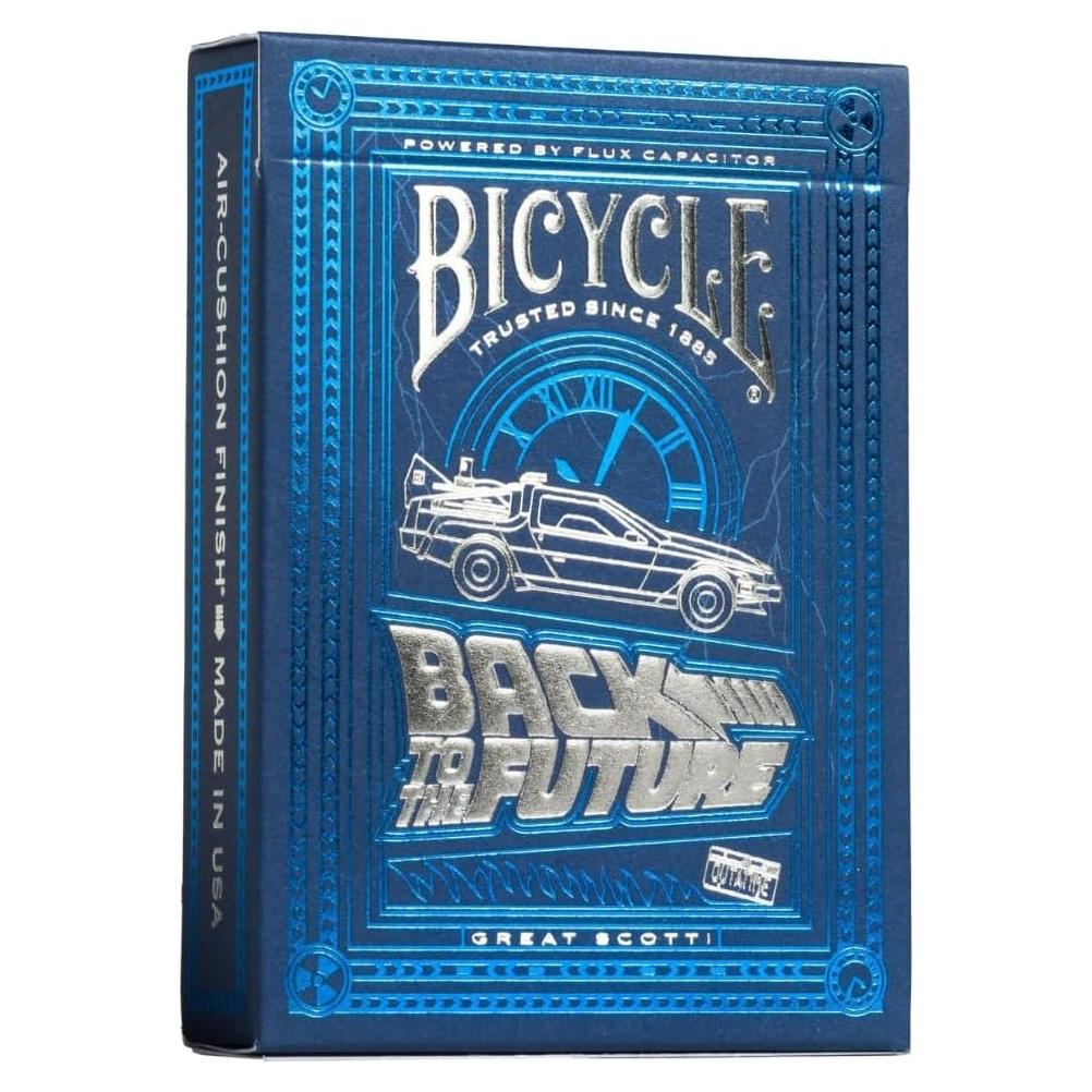 Barajas de Juego Bicycle Regreso al Futuro Premium Azul