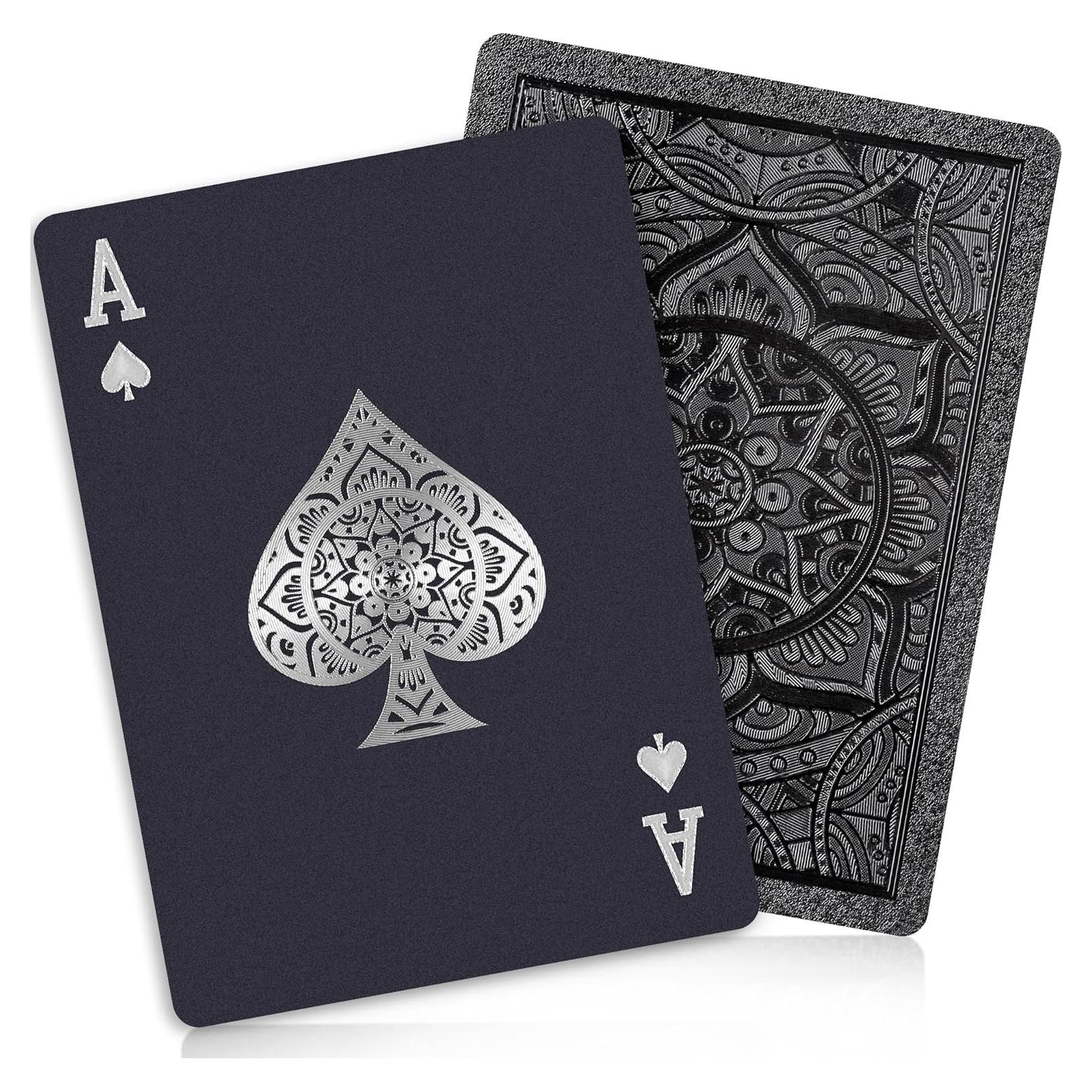 Baraja de Cartas de Póker Impermeables Wkchxd - 52 Cartas