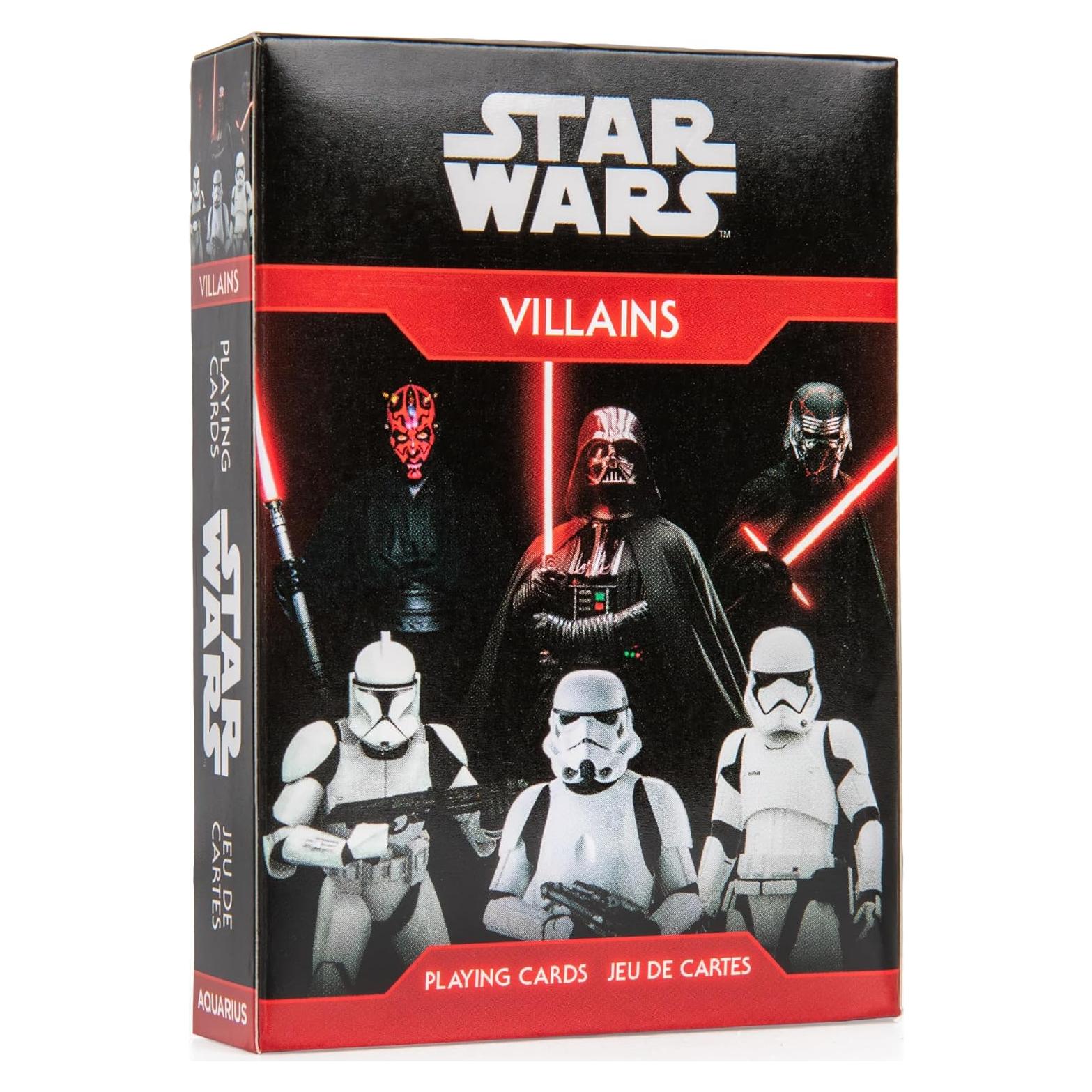 Baraja de Cartas Villanos Star Wars Aquarius - 54 Cartas