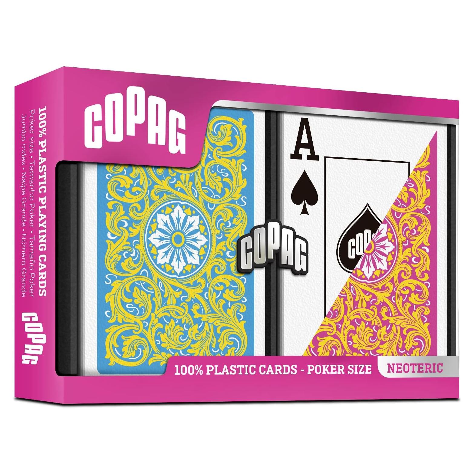 Copag 1546 Cartas de Plástico Neotéricas Tamaño Póker