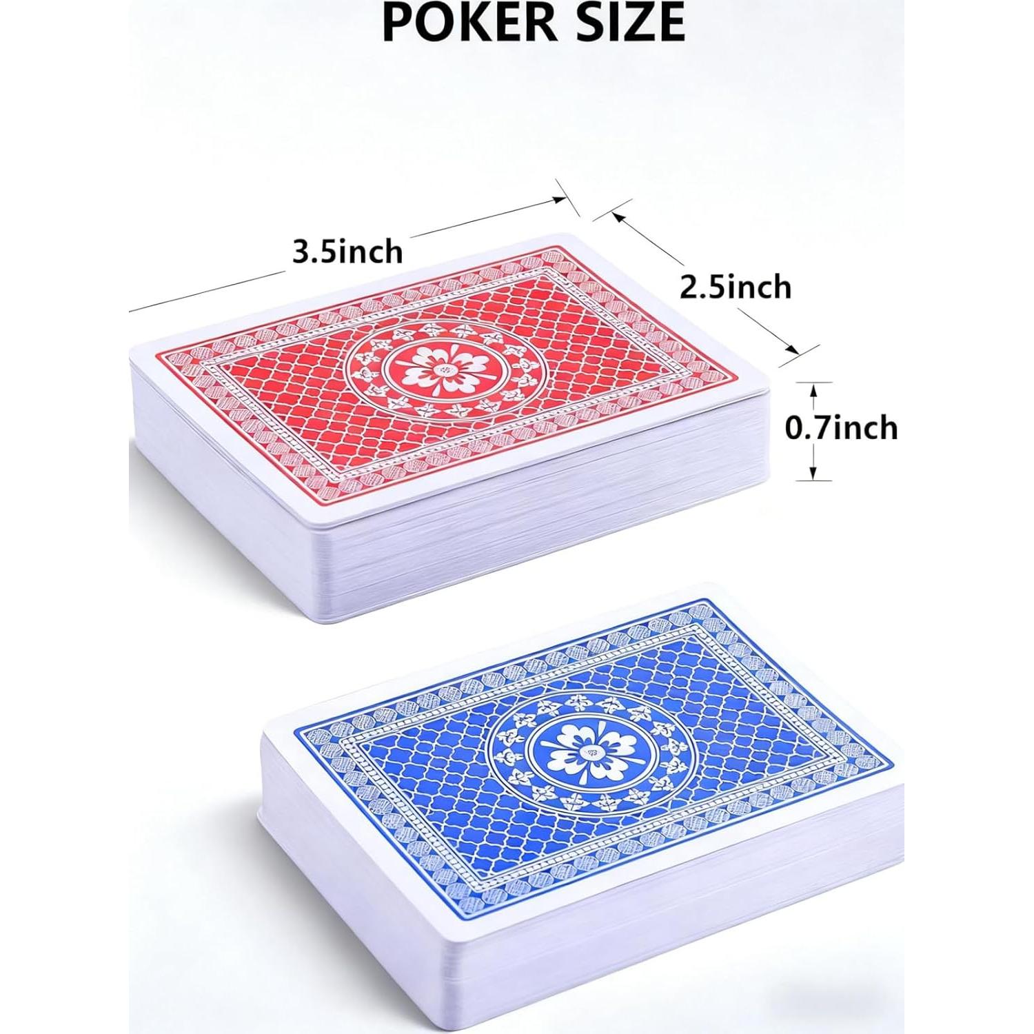 Baraja de Cartas de Juego Grande Teskyer - 2 Pack para Póker