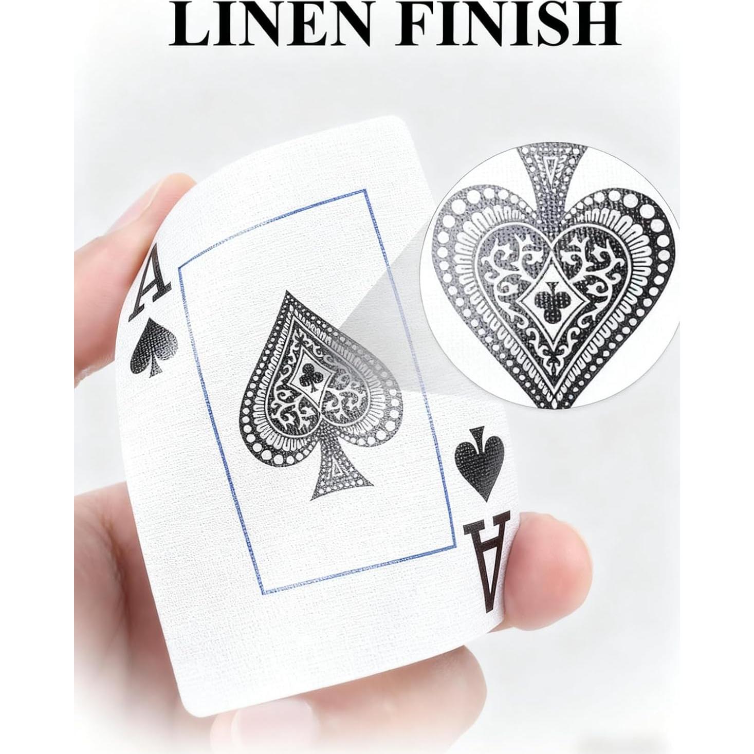 Baraja de Cartas de Juego Grande Teskyer - 2 Pack para Póker