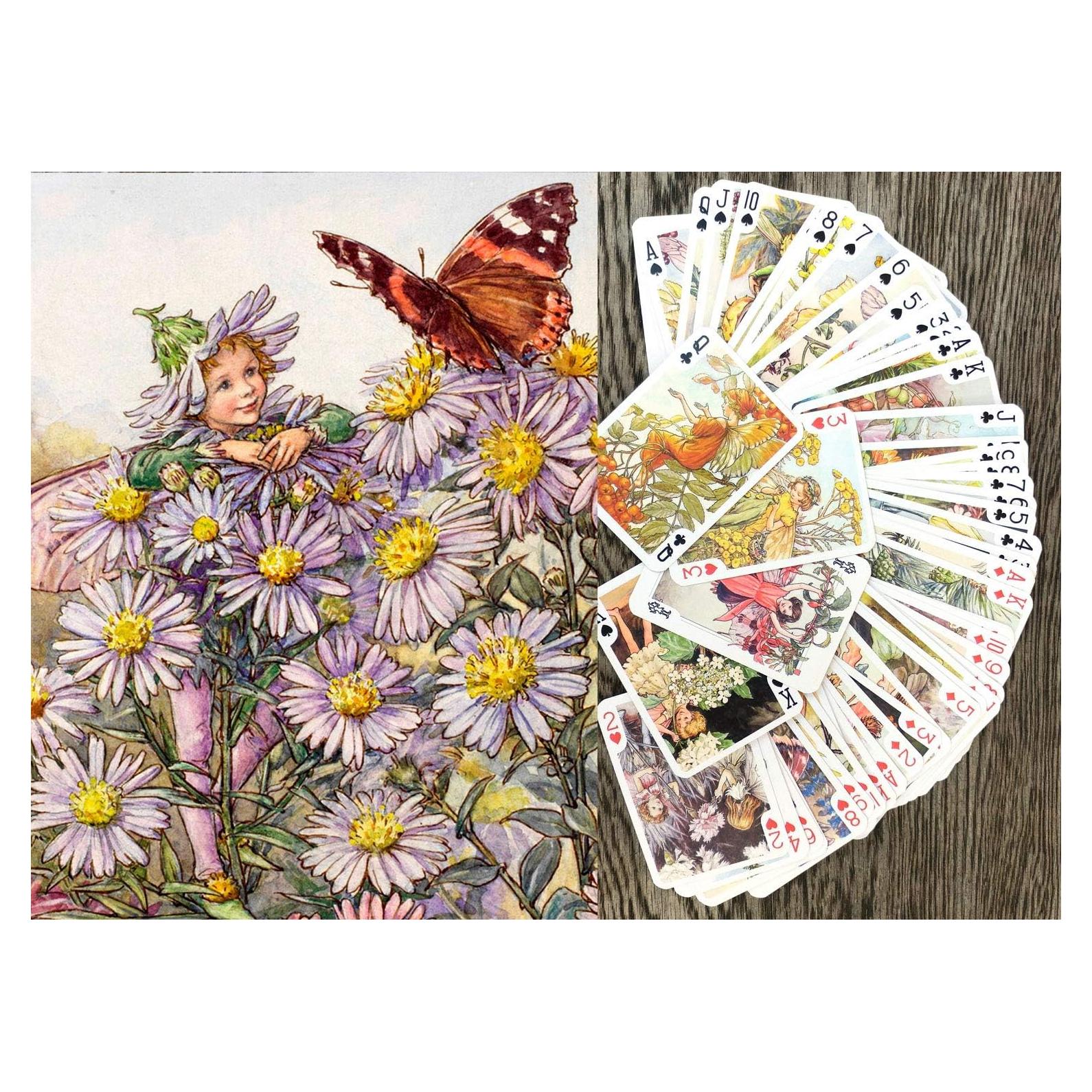 Baraja de Póker Floral Vintage FlonzGift 54 Cartas