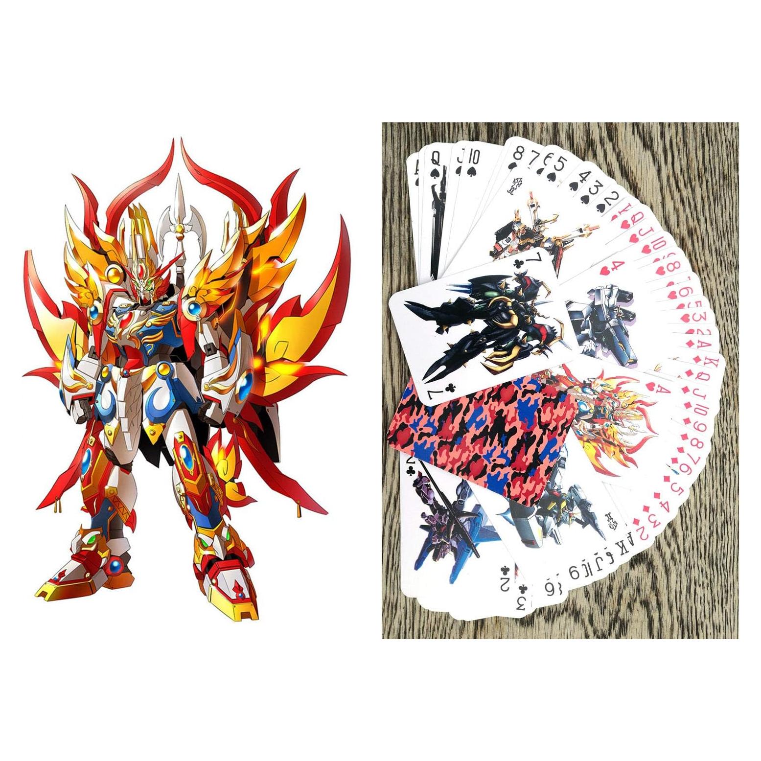 Baraja de Póker Estándar FlonzGift 54 Cartas Anime Gundam