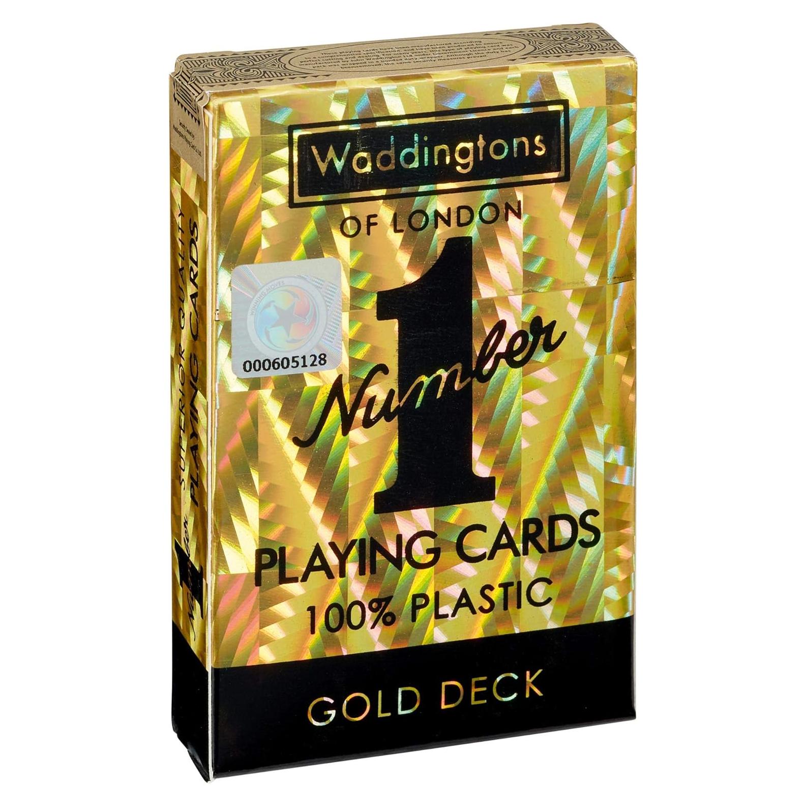 Baraja de Cartas Doradas Impermeables Waddingtons NO. 1