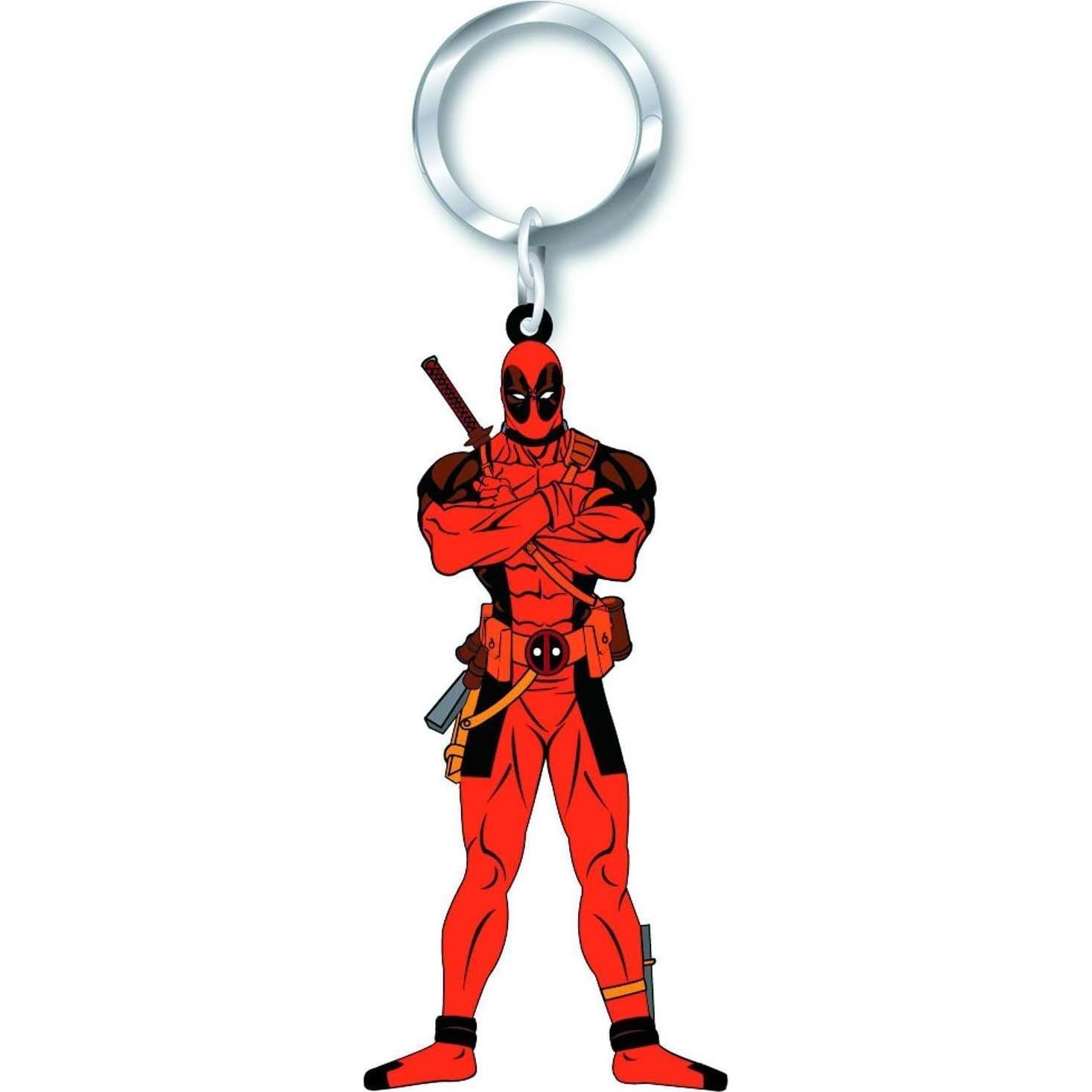 Muñeco de Llave PVC Deadpool Marvel 4.45x0.64x9.53 cm