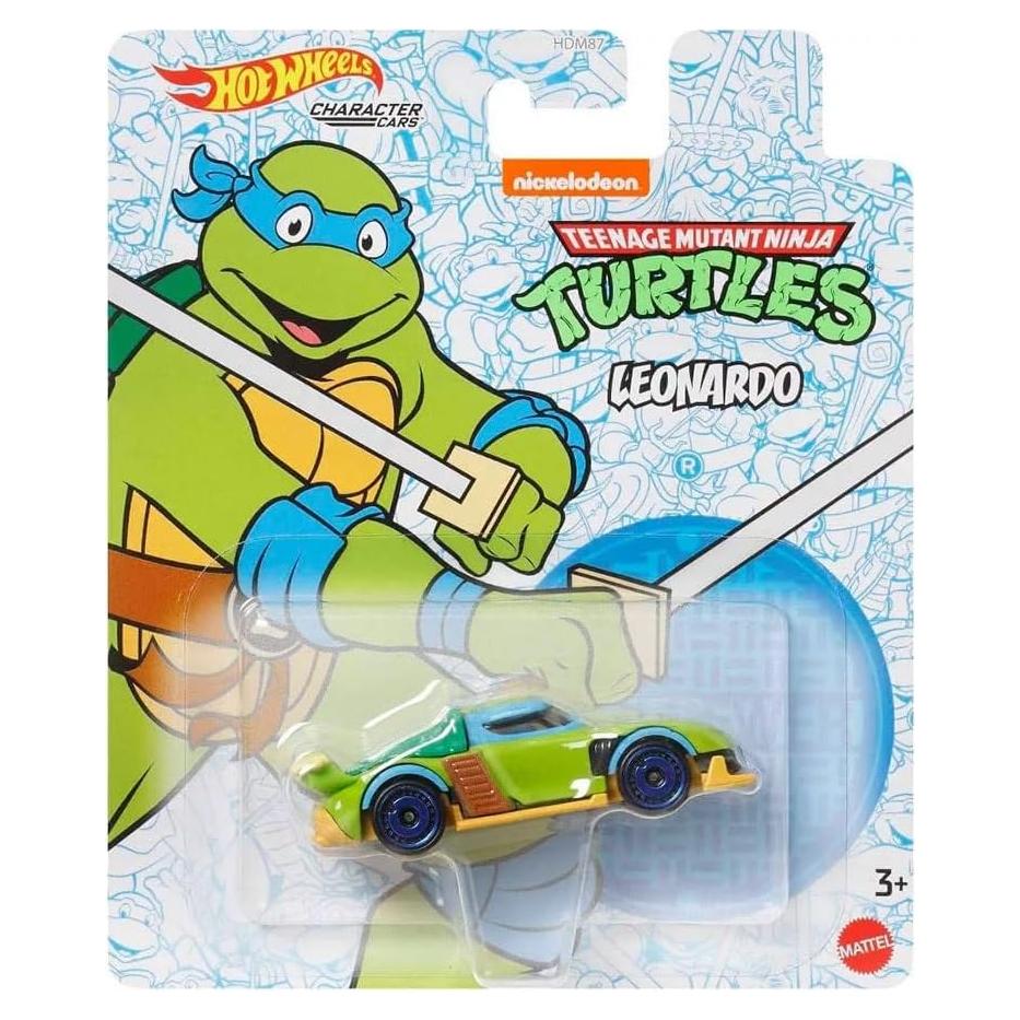 Hot Wheels Coche Tortugas Ninja Leonardo 1:64 Mattel