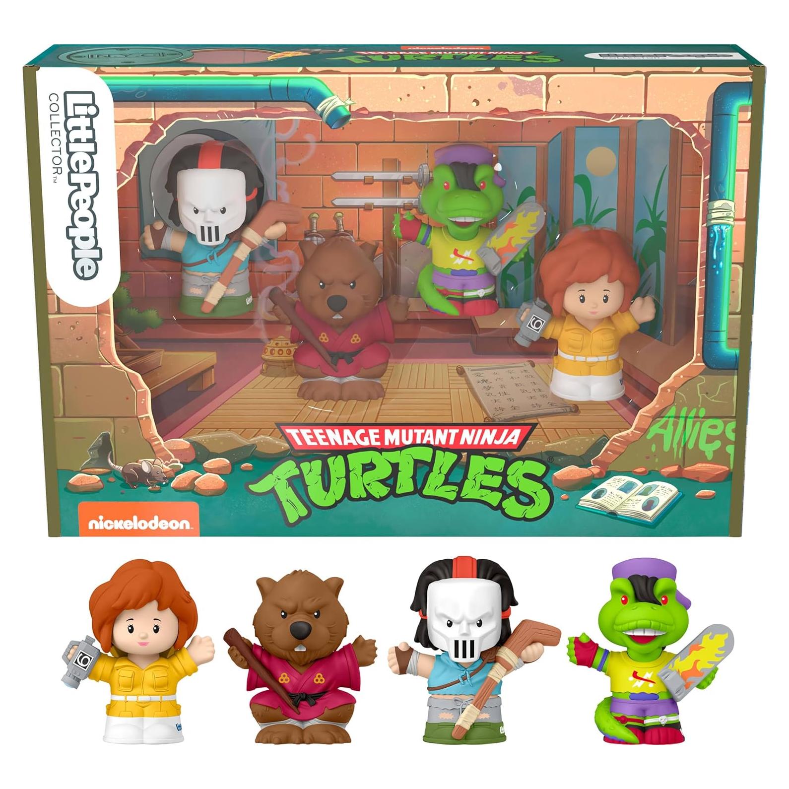 Conjunto de Figuras Coleccionables Tortugas Ninja Little People