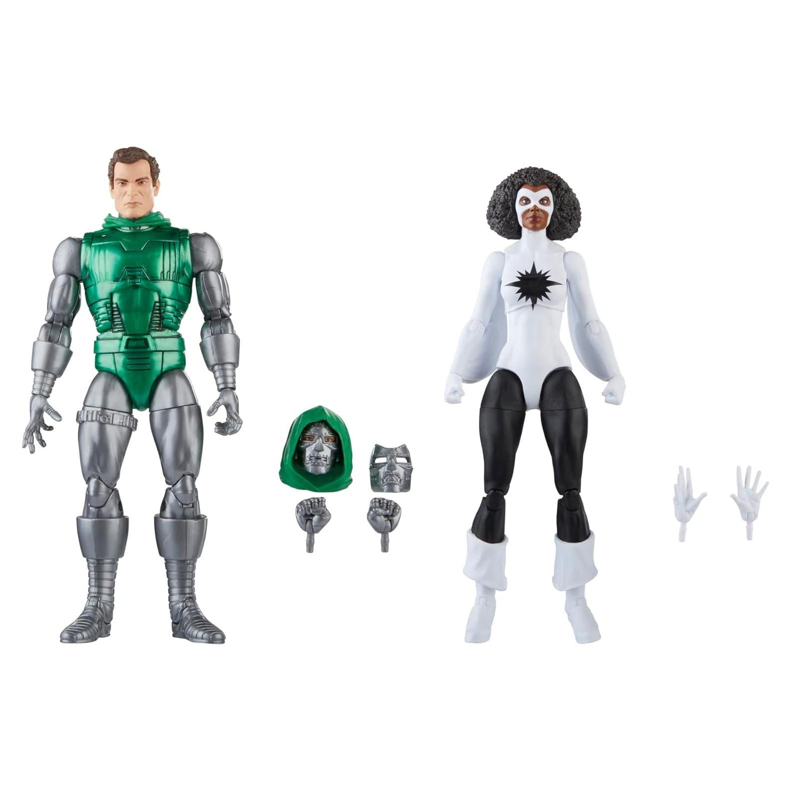 Figuras de Acción Marvel Legends Capitán Marvel y Doctor Doom 15 cm