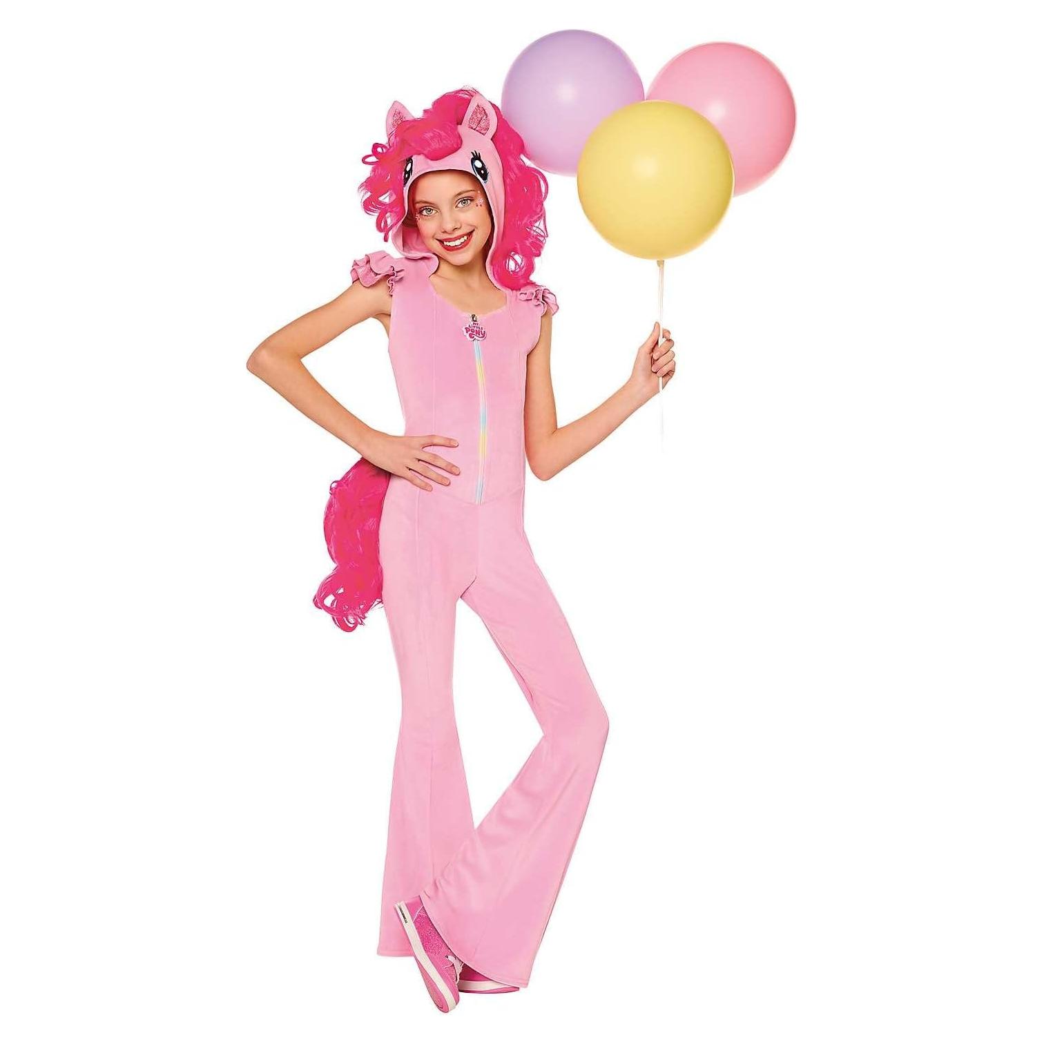 Disfraz de Mono Pinkie Pie My Little Pony Niña Mediano Rosa