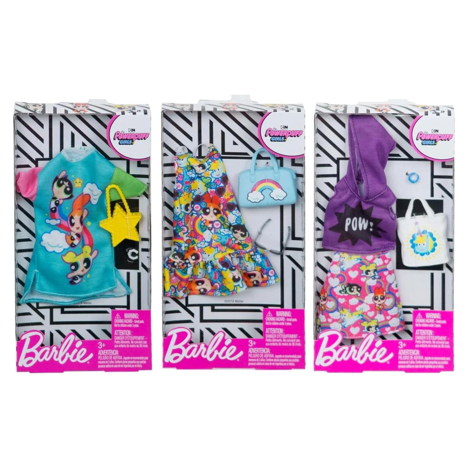 Conjunto de Moda Chicas Superpoderosas para Barbie - 3 Piezas