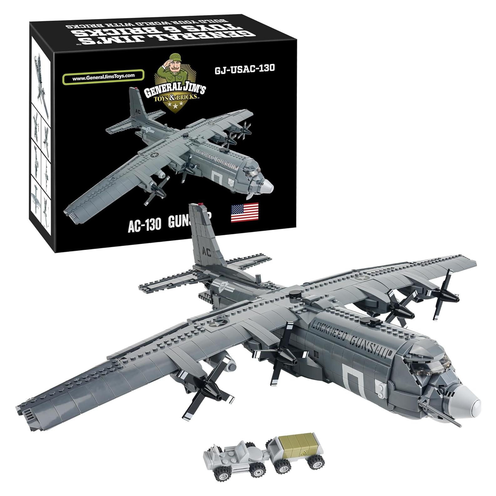 Set de Bloques de Construcción AC-130 Hercules General Jim - 1713 Piezas