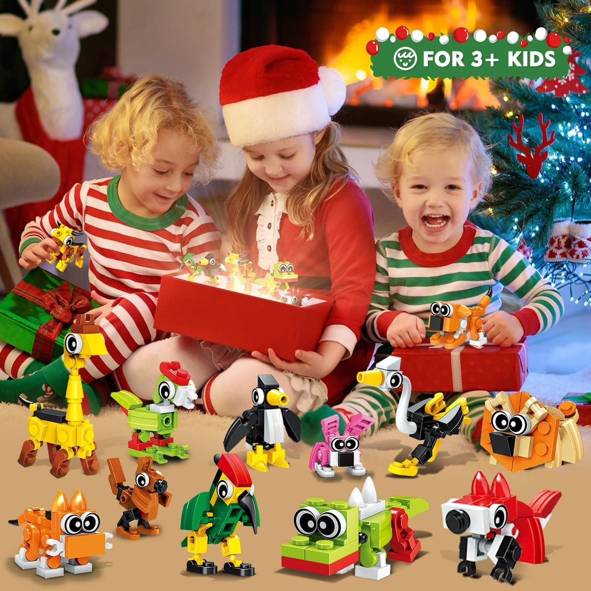 HOGOKIDS 20 Juguetes de Construcción de Animales 3-en-1