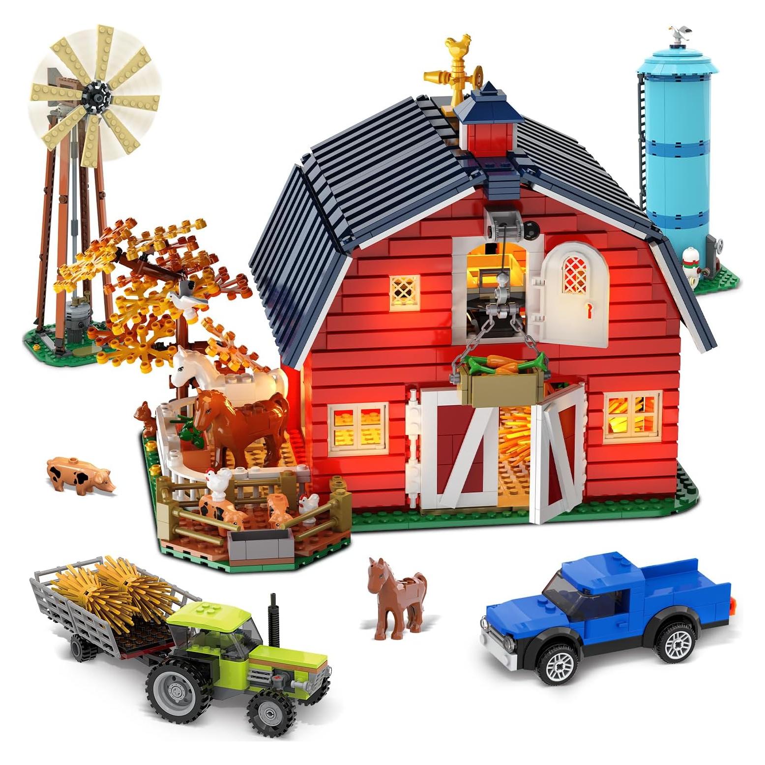 Juego de Construcción de Granja INSOON 1419 PZS con Luces LED