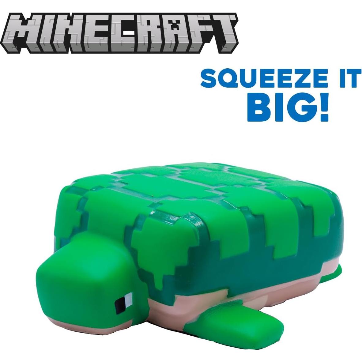 Minecraft Mega SquishMe Tortuga - Alivio de Estrés 15.24 cm