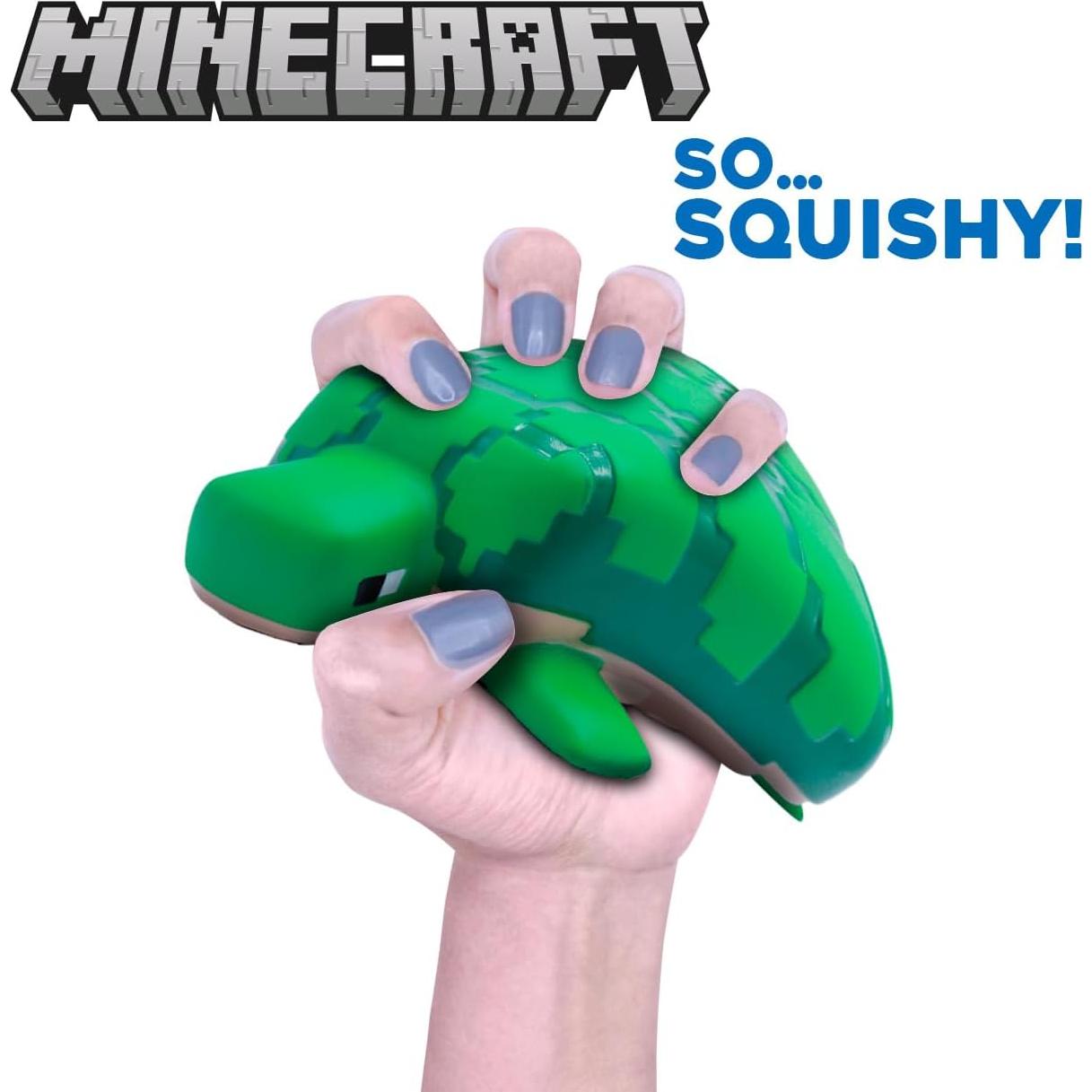 Minecraft Mega SquishMe Tortuga - Alivio de Estrés 15.24 cm