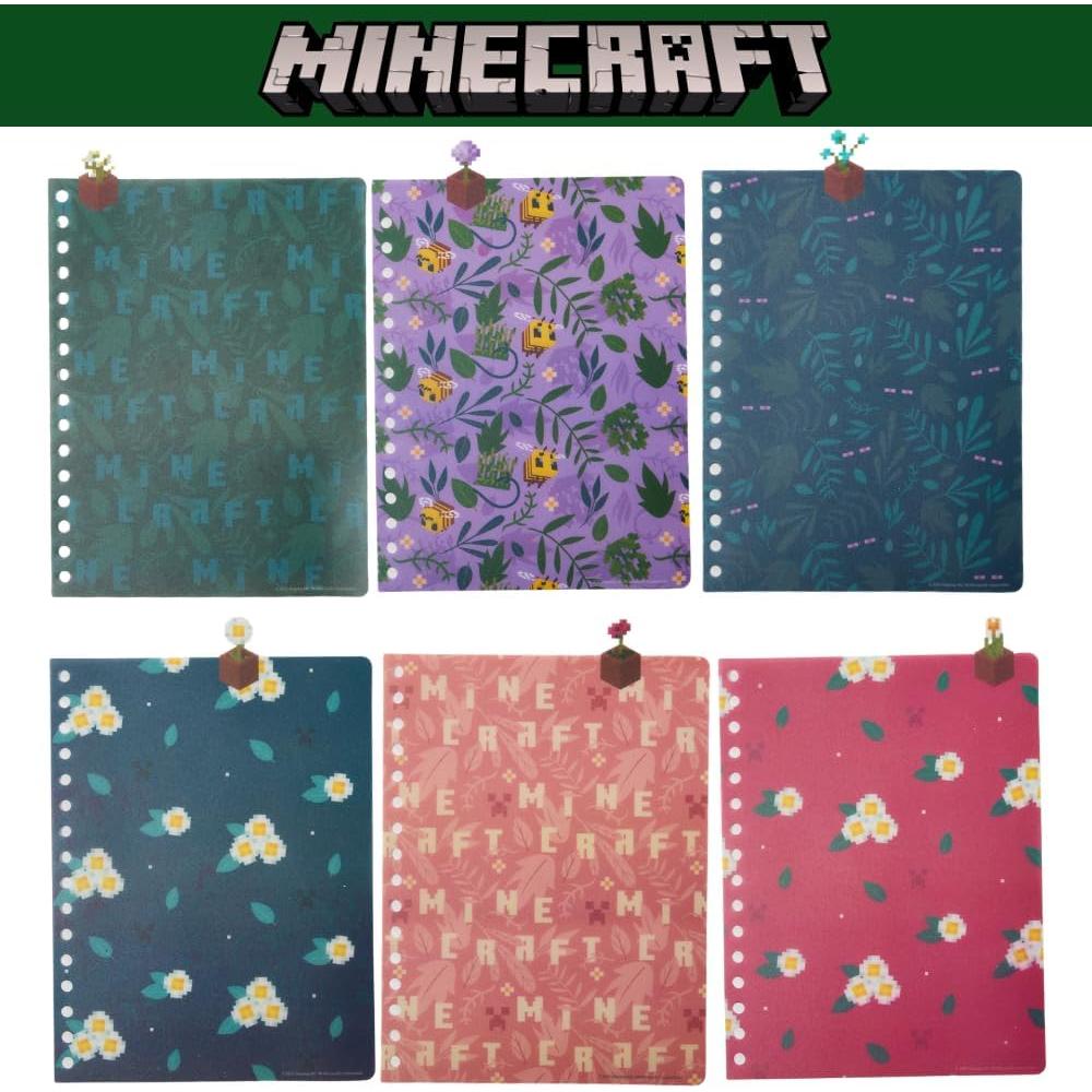 Cuaderno Espiral Minecraft 144 Páginas Rayadas 20.32x17.78 cm