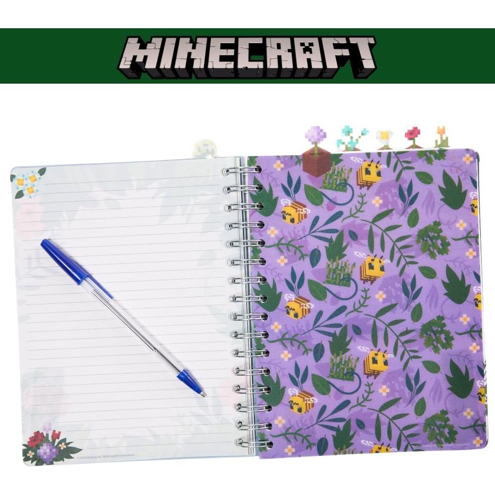 Cuaderno Espiral Minecraft 144 Páginas Rayadas 20.32x17.78 cm