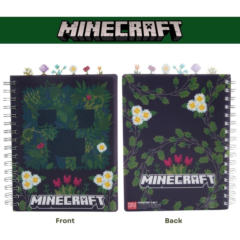 Cuaderno Espiral Minecraft 144 Páginas Rayadas 20.32x17.78 cm