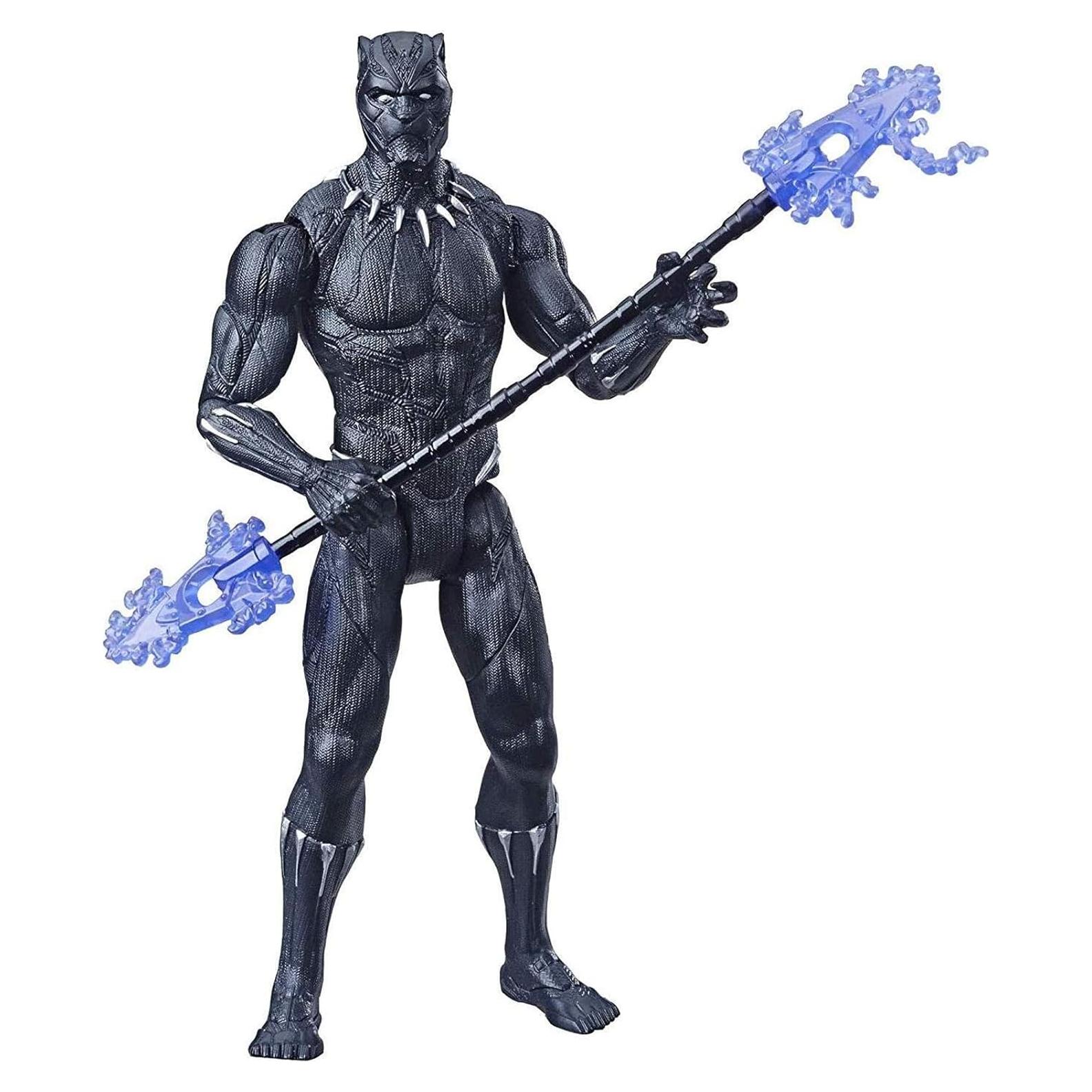 Figura de acción Pantera Negra Marvel 16.5 cm con lanza