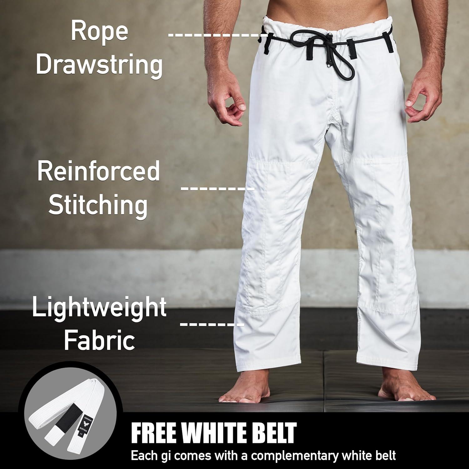 Gi BJJ Elite Sports IBJJF para Hombres Blanco Premium - Talla 3