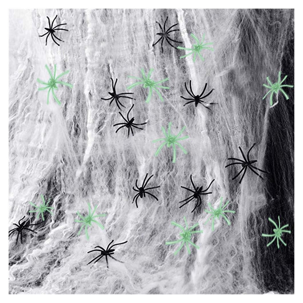 Telarañas Decorativas Halloween KIWILEPI 27.87 m² con Arañas