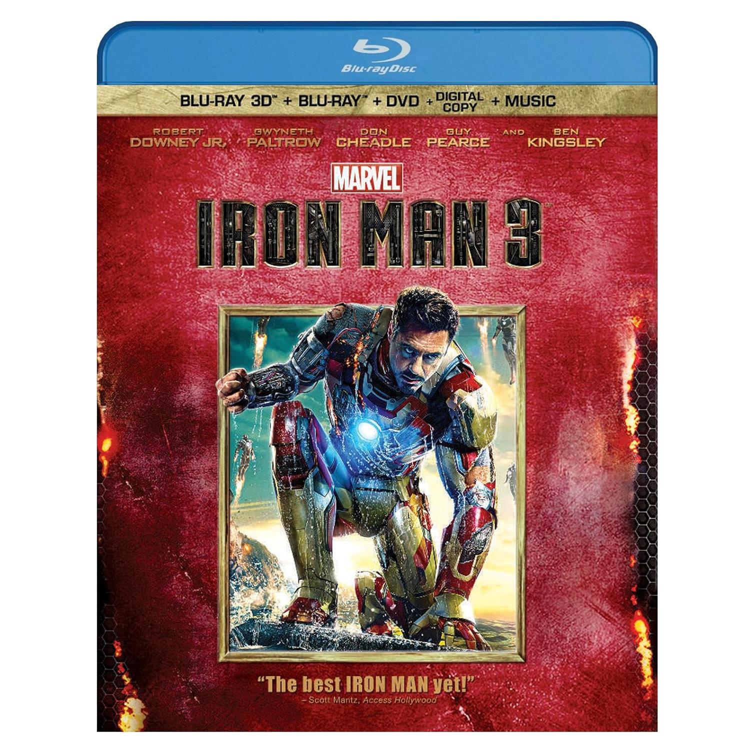 Iron Man 3 Blu-ray 3D 3 Discos + Copia Digital - Marvel