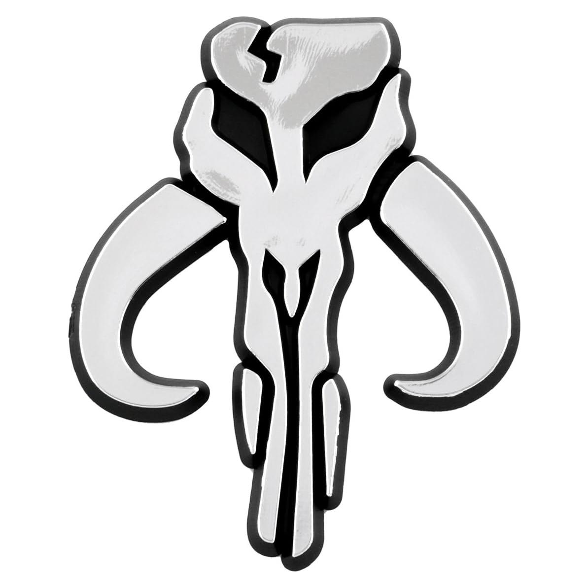 Emblema de Auto EvolveFISH Calavera Plata 7.62x6.35cm