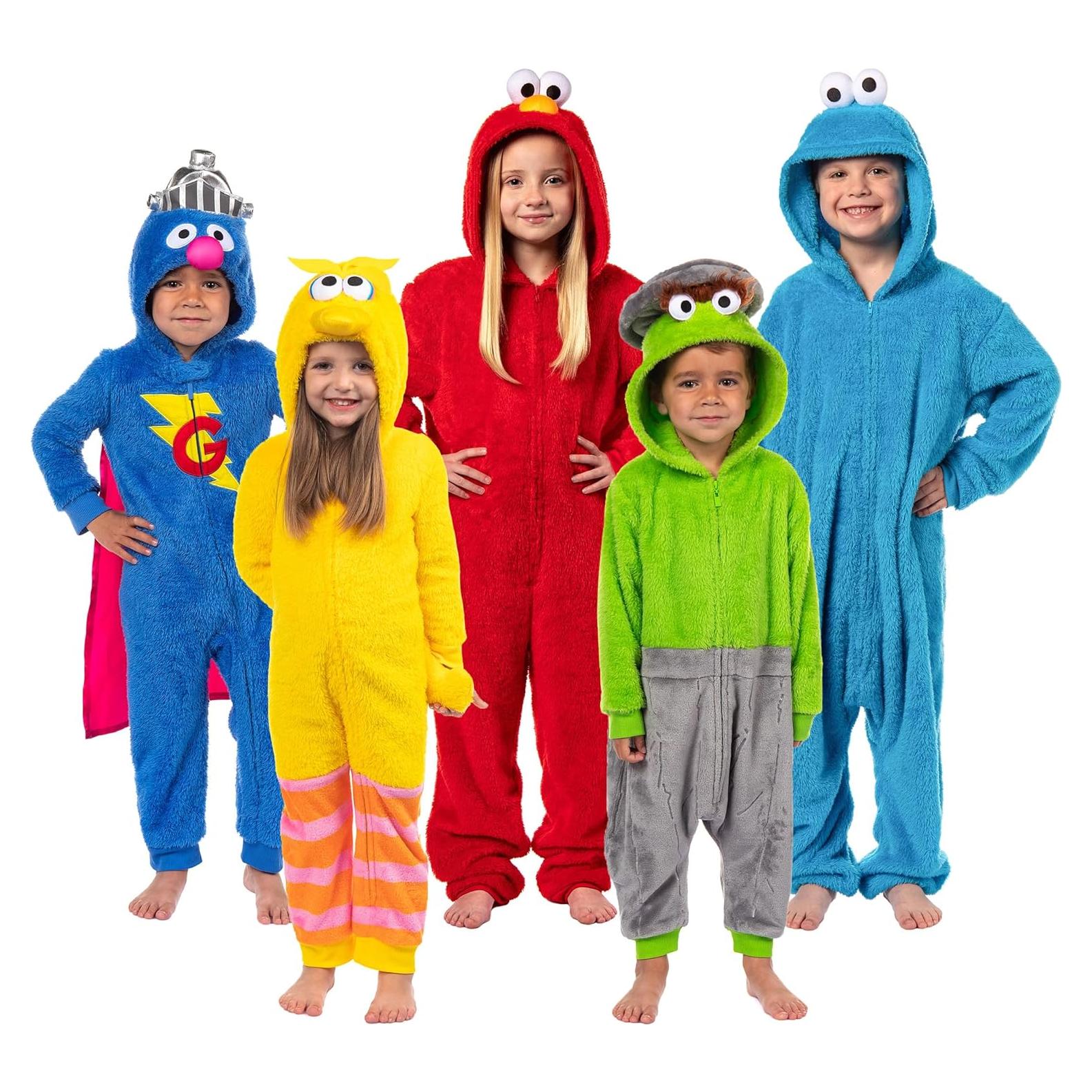 Mono Kigurumi Big Bird Plaza Sésamo para Niños 3T Amarillo