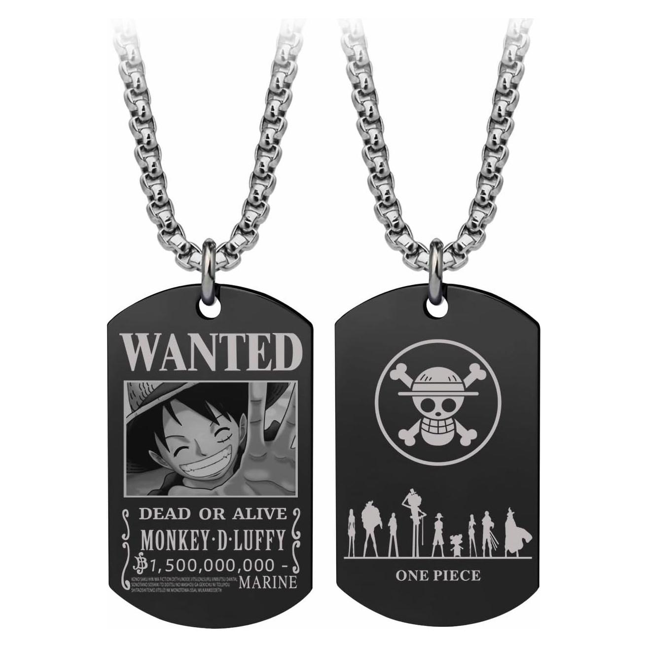 Colgante de Se Busca One Piece - Acero Inoxidable 70cm