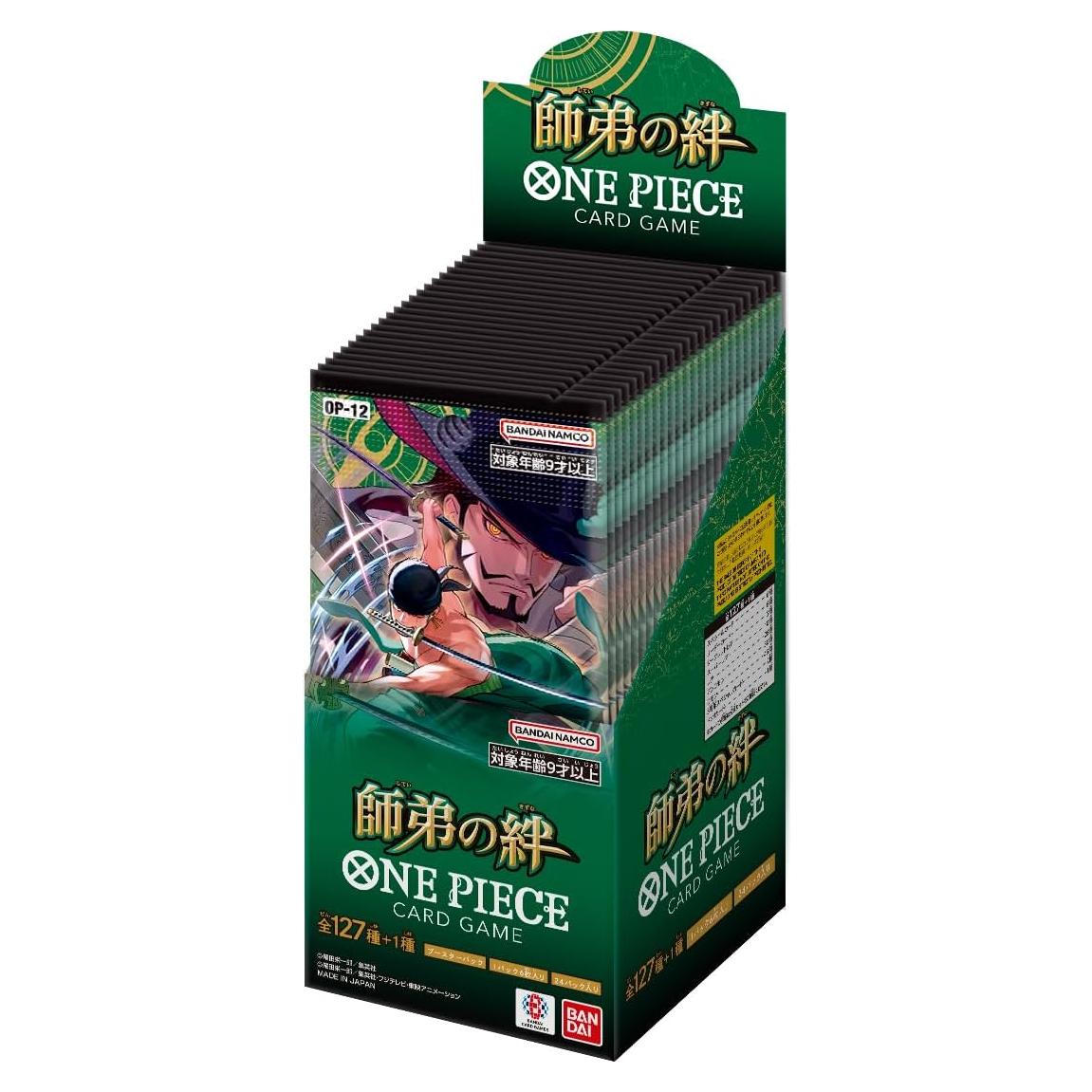 Juego de Cartas ONE PIECE BANDAI OP-12 Caja de Refuerzo 24 Paquetes
