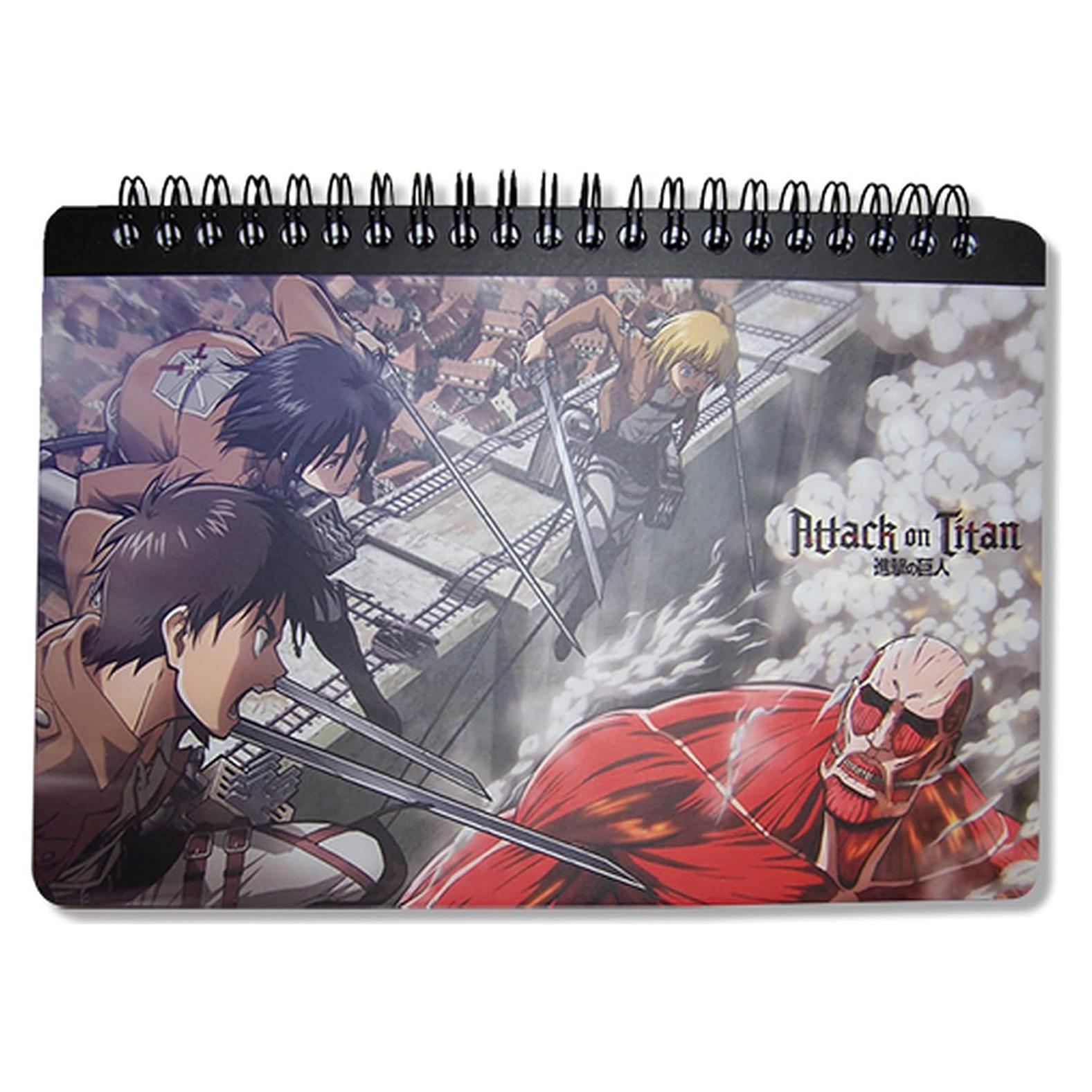 Cuaderno Espiral Ataque a los Titanes Gran Entretenimiento 20x14cm