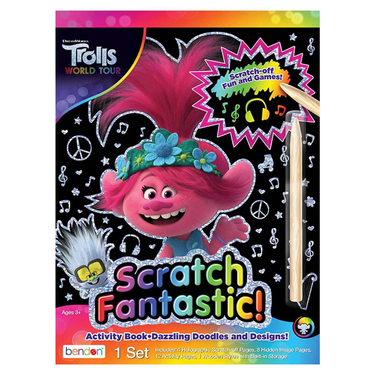 Libro de Actividades Rayar Trolls Bendon con Estilete