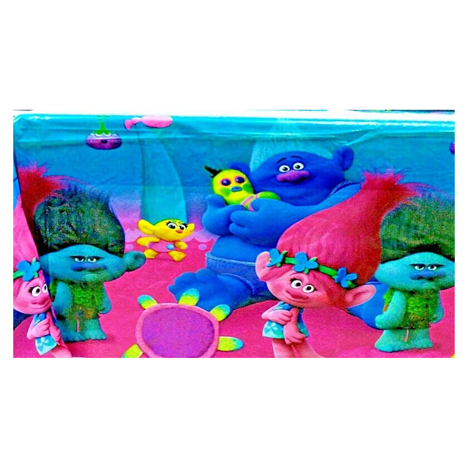 Cubierta de Mesa de Plástico Partyland Trolls 106.68 x 177.8 cm