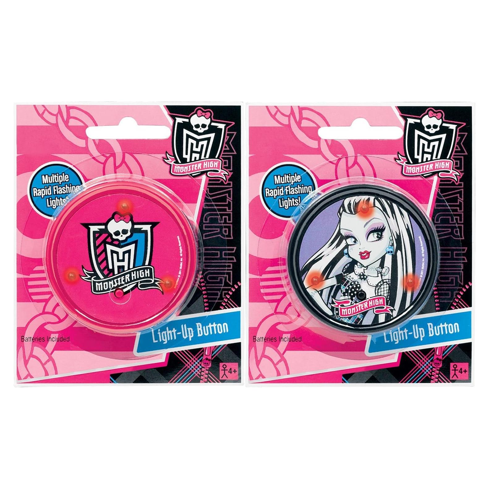 Botón Iluminado Monster High Frankie Stein Amscan 5.72 cm