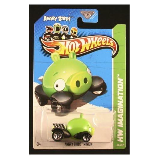Coche de Juguete Hot Wheels Angry Birds Minion Pig 1:64