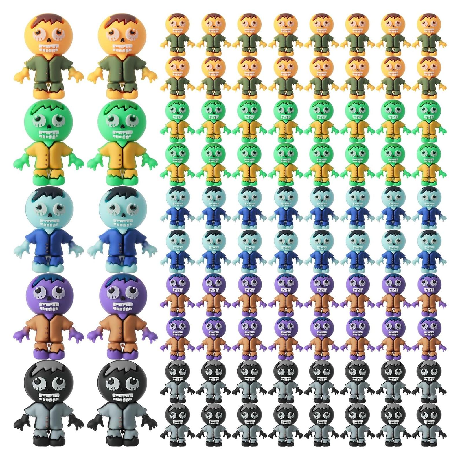 120 Figuras Mini Zombis PVC VioraWhite para Decoración Halloween