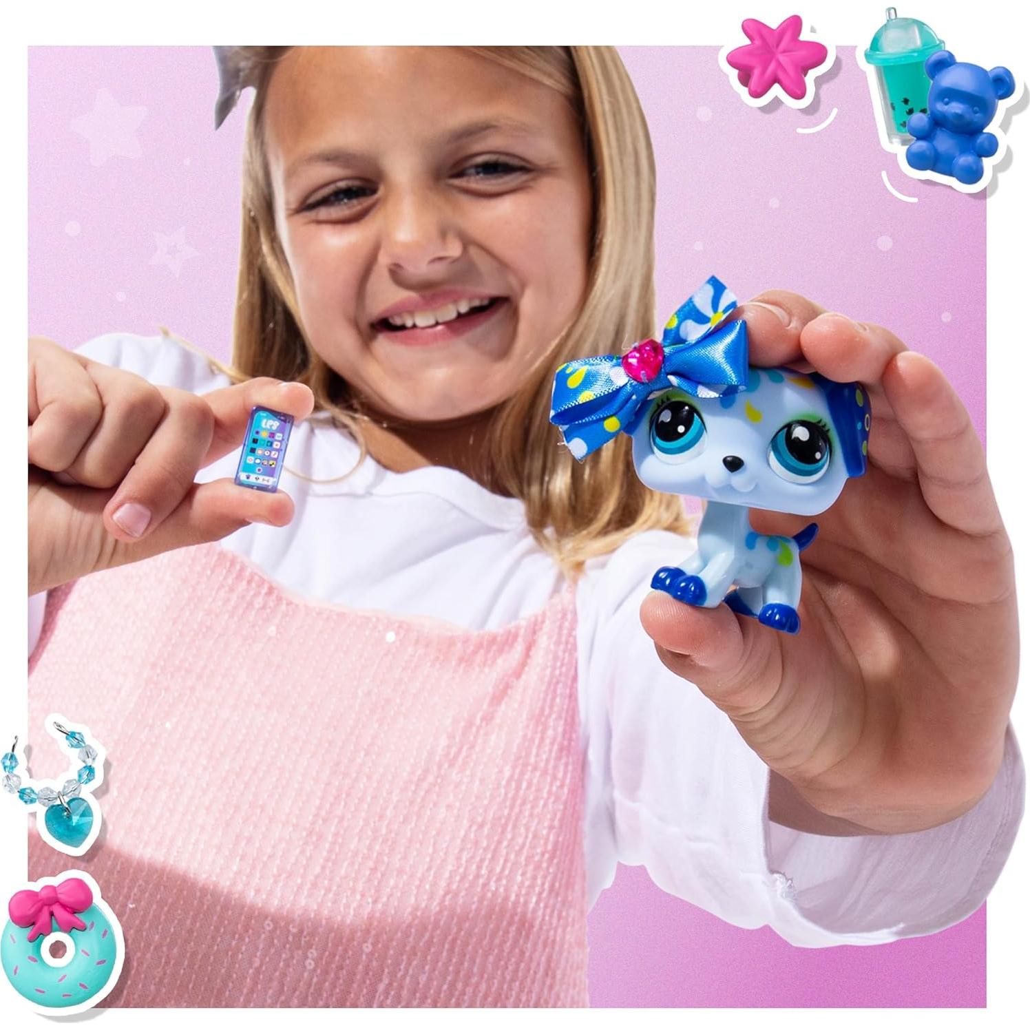 Conjunto Dulce y Elegante Littlest Pet Shop - 4 Mascotas Deluxe
