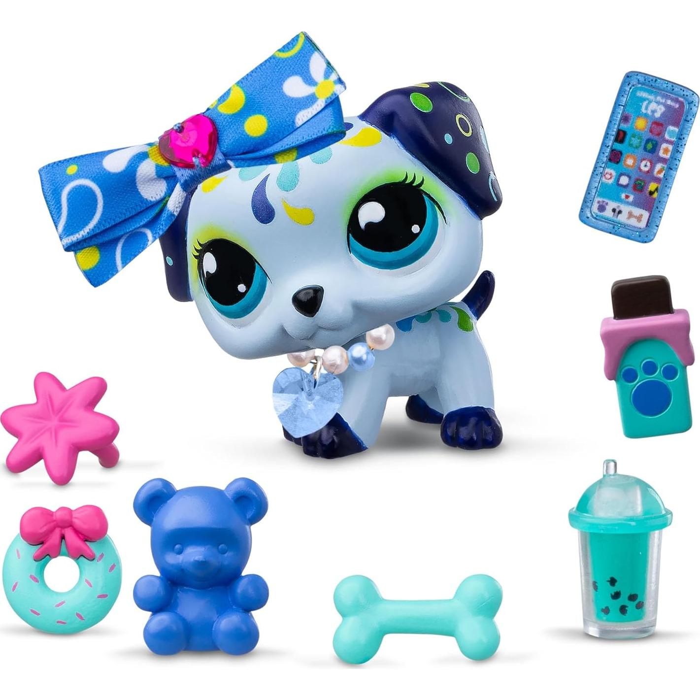 Conjunto Dulce y Elegante Littlest Pet Shop - 4 Mascotas Deluxe