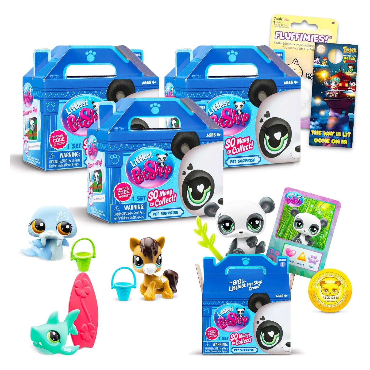 Conjunto de Coleccionistas Littlest Pet Shop - 3 Cajas Sorpresa