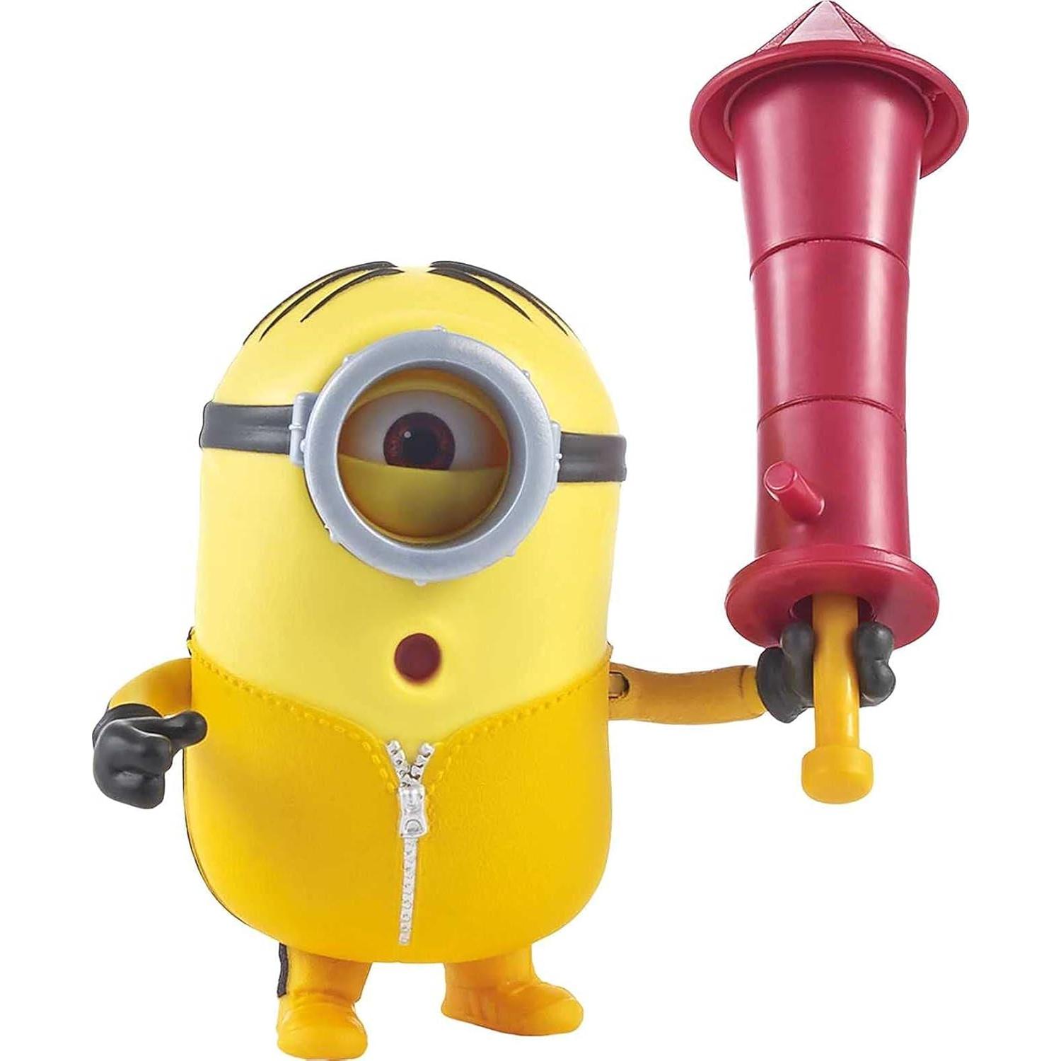 Figura Interactiva Minions Stuart 10.16 cm Mattel