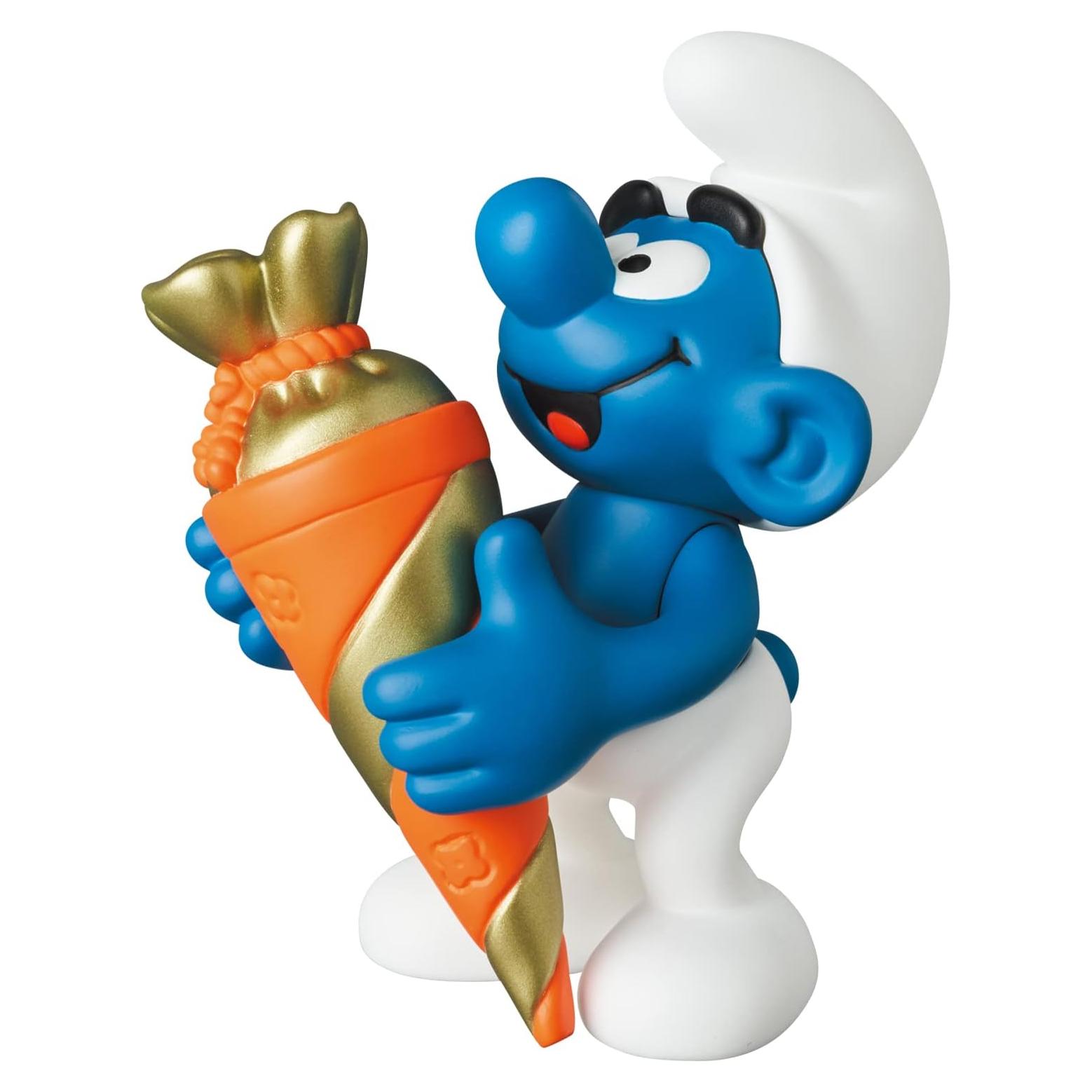 Pitufo con Cono Sorpresa Medicom UDF 7.62 cm Figura Detalle