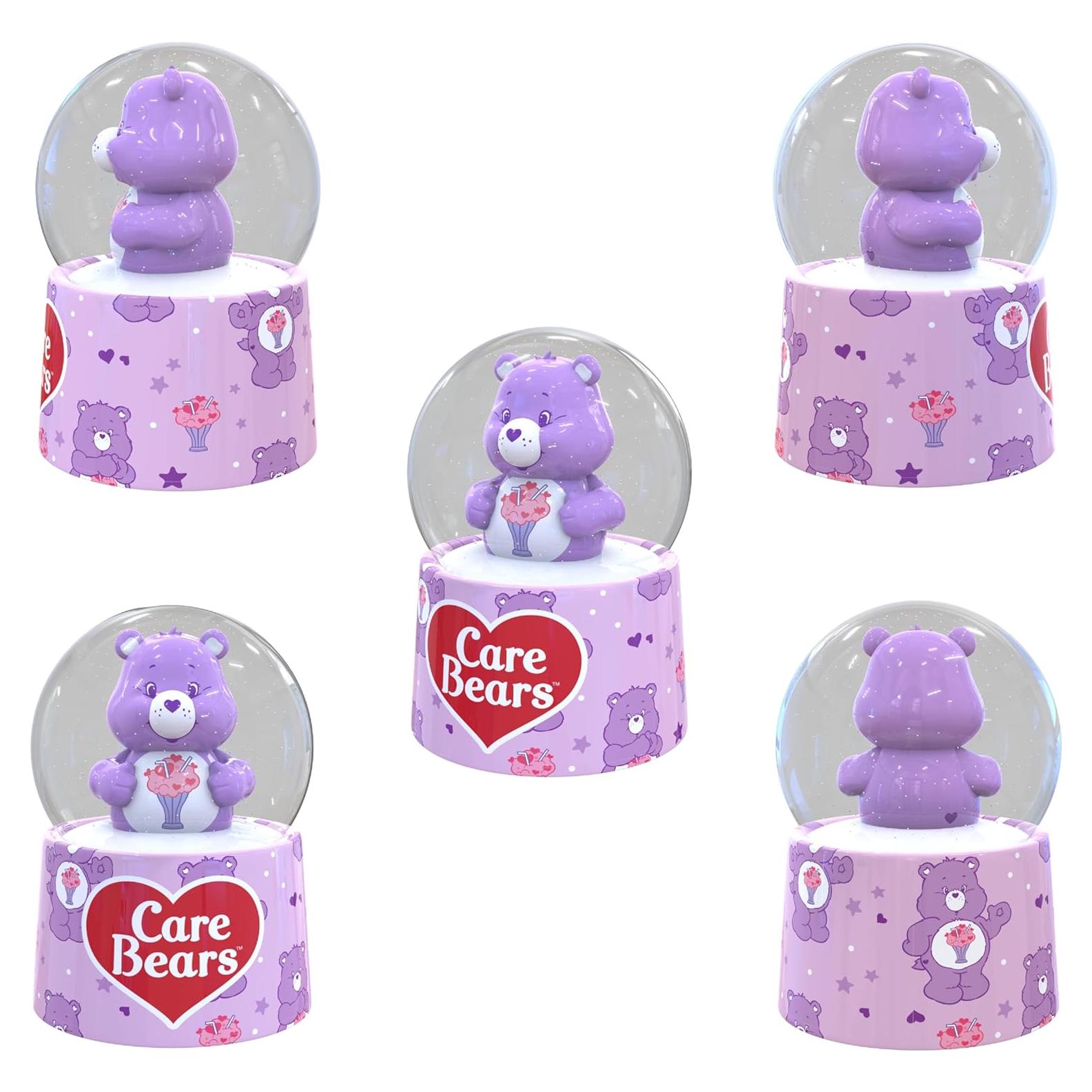 Globo de Nieve Iluminado Mini Silver Buffalo Care Bears 10.9cm