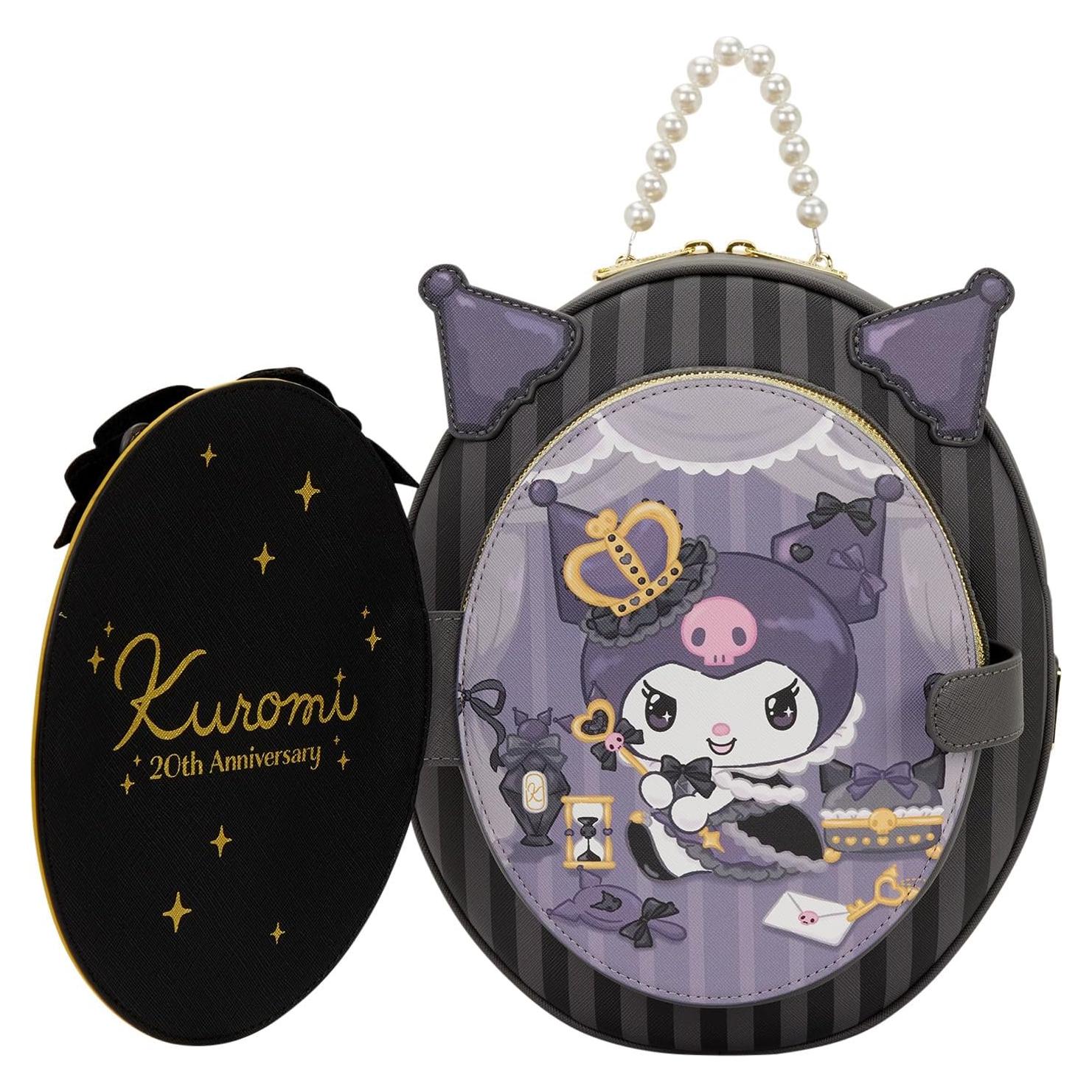 Mochila Mini Kuromi 20 Aniversario Loungefly 27.9x22.8 cm