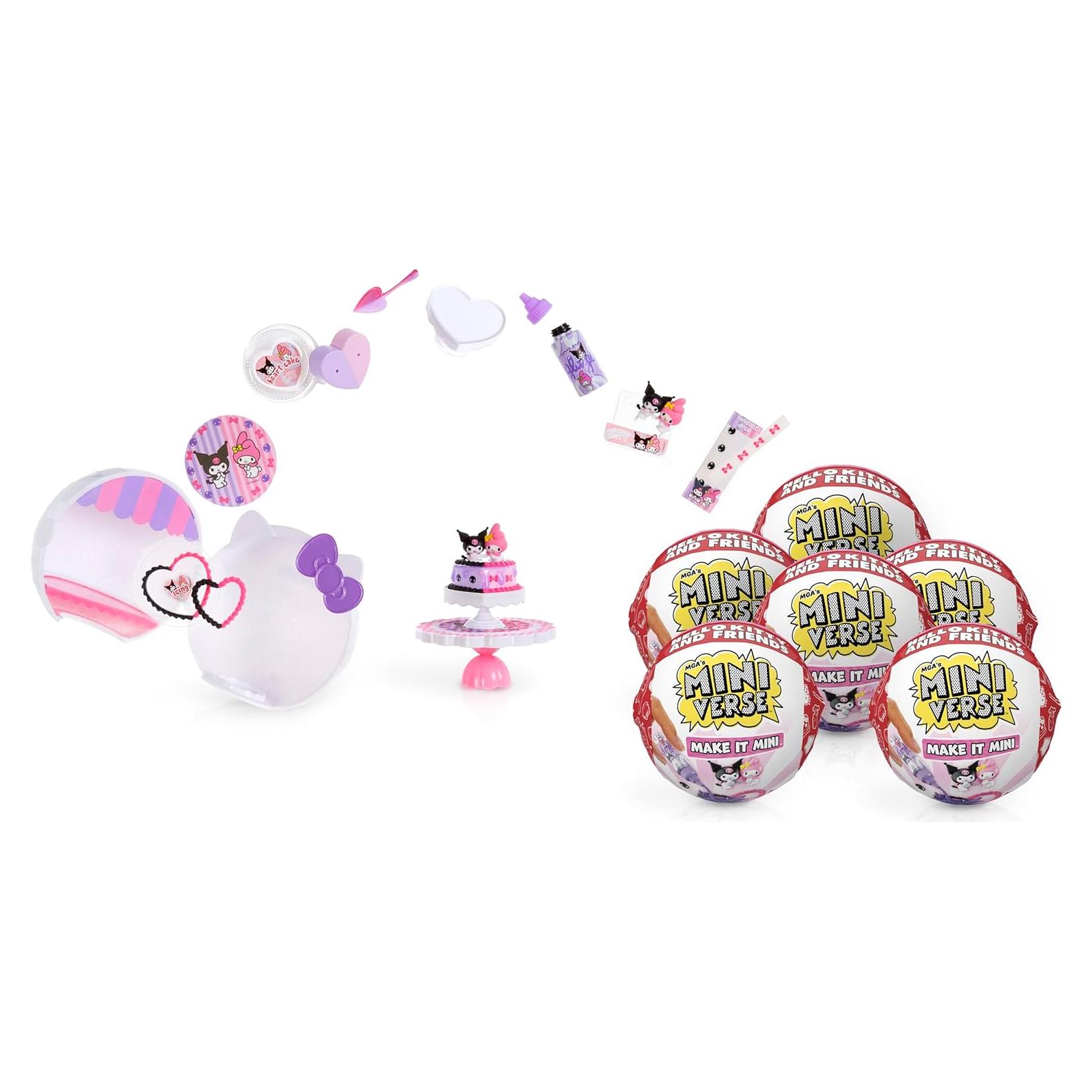 MGA Hazlo Mini Hola Kitty y Amigos - Paquete de 6 Sorpresas