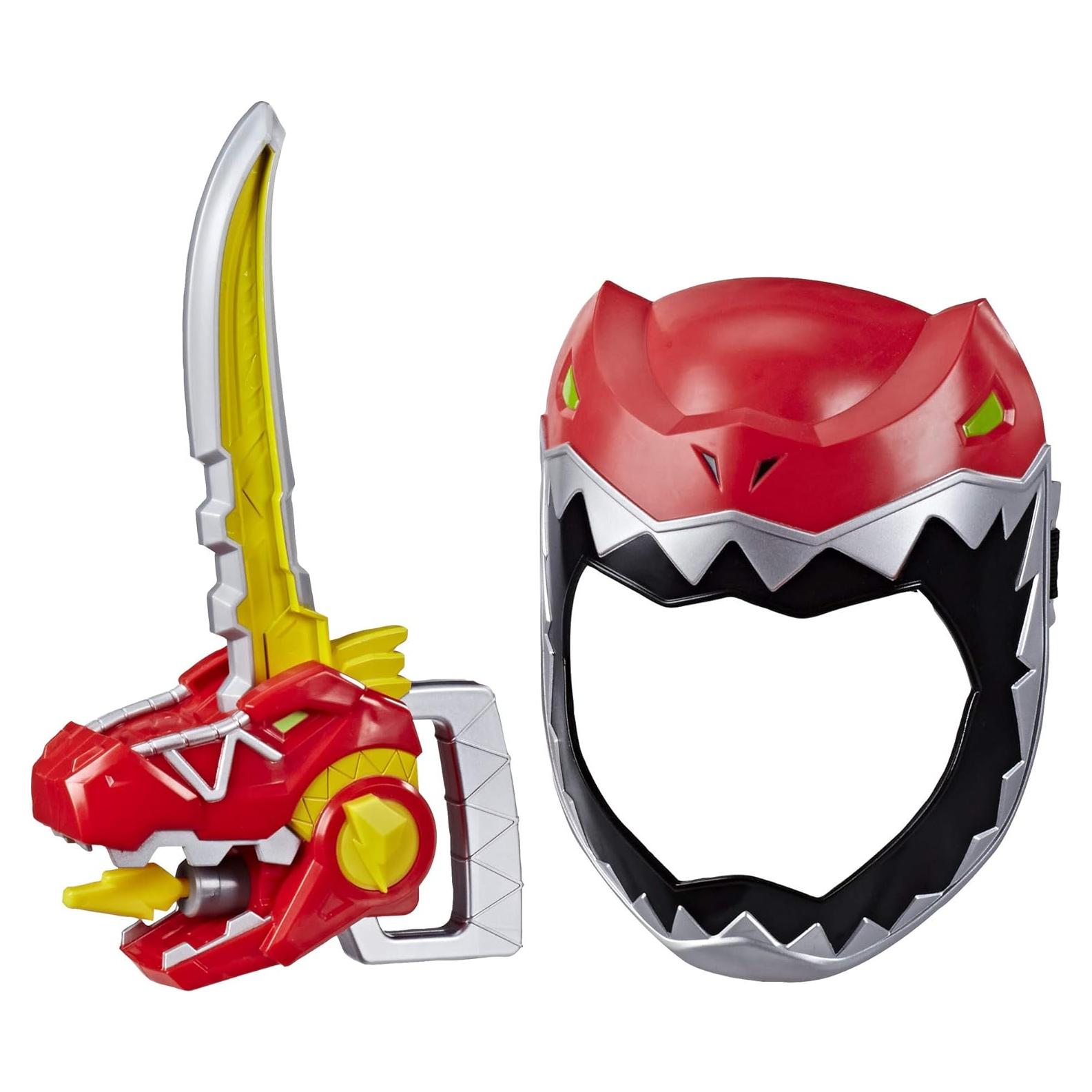 Máscara de Juego Ranger Rojo Power Rangers + Espada Zord