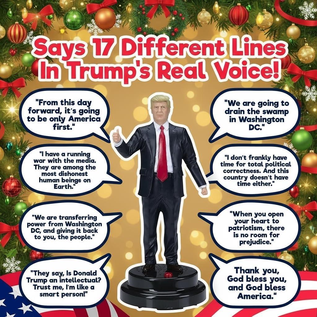 Figura de Donald Trump que Habla - Muñeco Coleccionable 17.78 cm